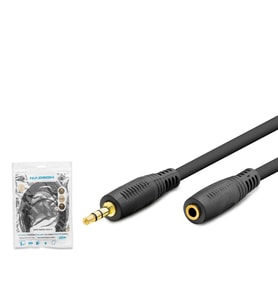 3.5 Mm Aux Uzatma Kablosu 5 M - Siyah HDX1020 Cep Telefonu Kablosu Fiyatı