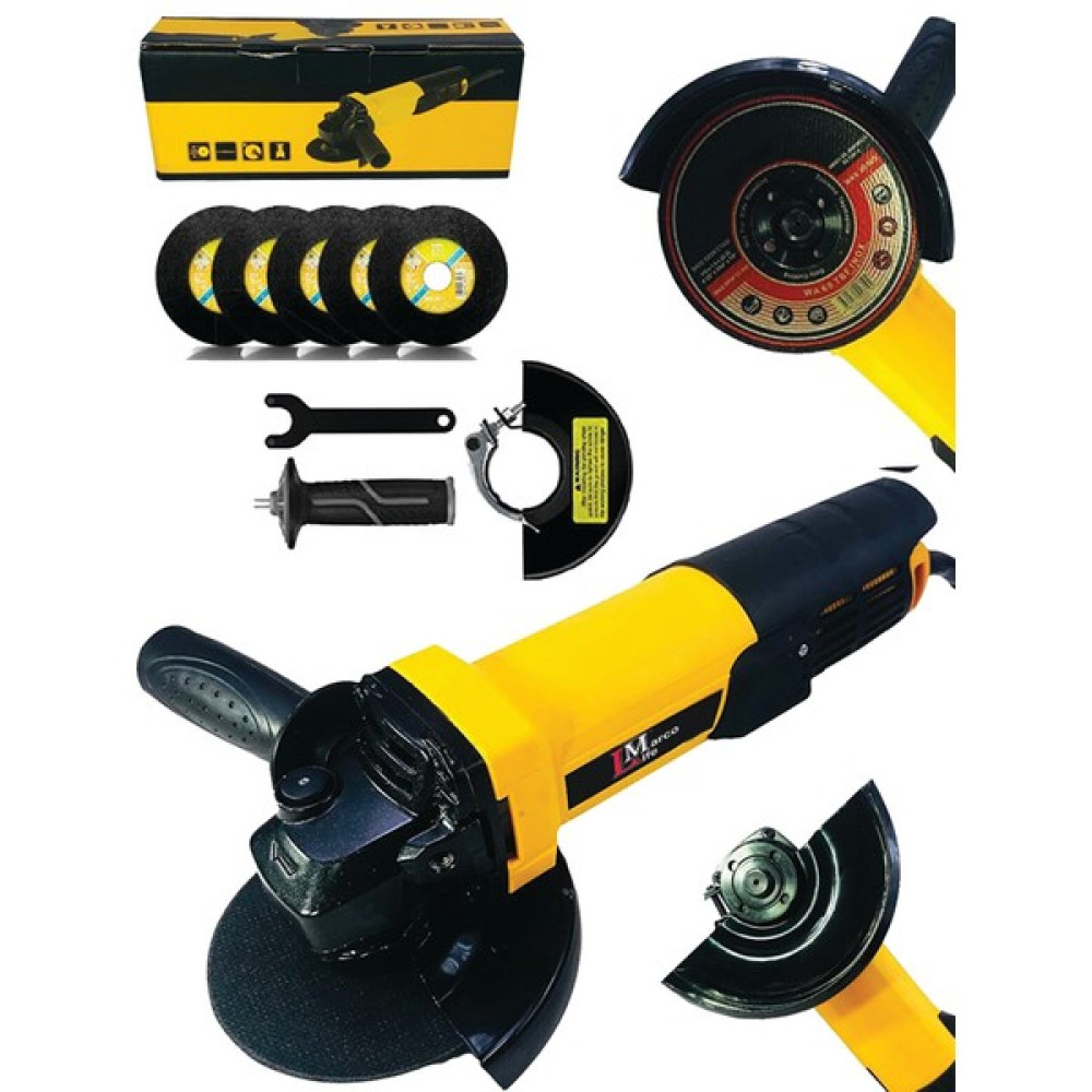 3500 Watt 115-125 mm Tam Profesyonel Bakır Sargılı Sprel Taşlama Makinesi Avuç Içi Taşlama Makinesi 5 Adet Metal Kesme Disk Hediyeli Oto Boyaları Fiyatı
