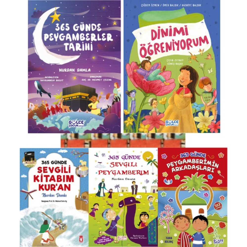365 Günde Peygamberimin / Dinimi Öğreniyorum / Sevgili Kitabım Kuran / Peygamberler Tarihi (5 Kitap) - Tür Diğer Fiyatı