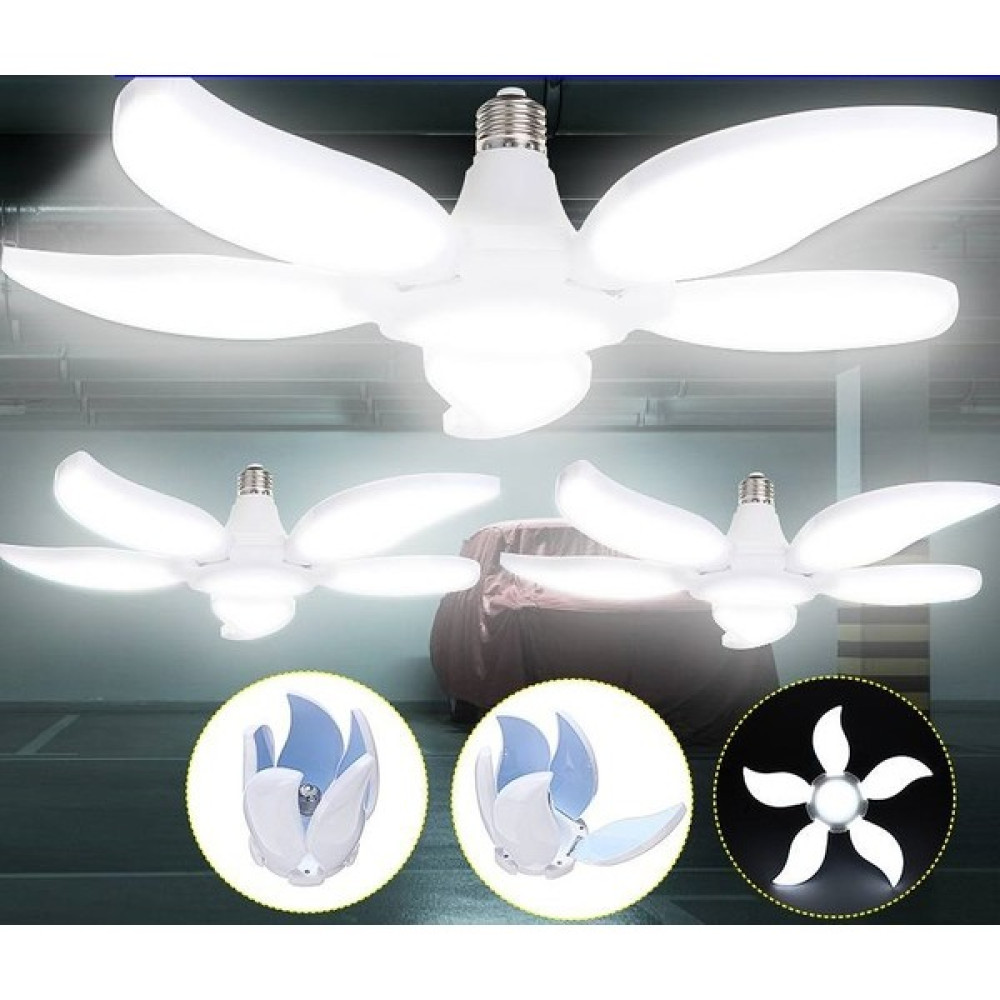 36W Pervane Çiçek LED Ampül- E27- 3240 Lümen- Beyaz Işık - 100 - 110 W Led Aydınlatmalar Fiyatı