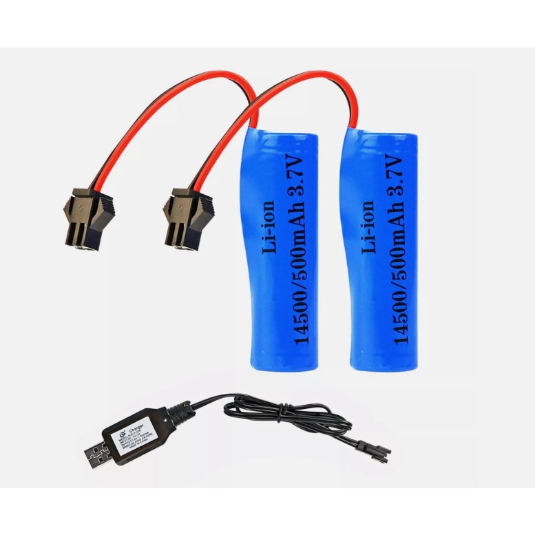 3.7V 14500 Lion 2 Adet Oyuncak Pili ve USB Şarj Cihazı - 2'li Anne Bebek Oyuncak Fiyatı