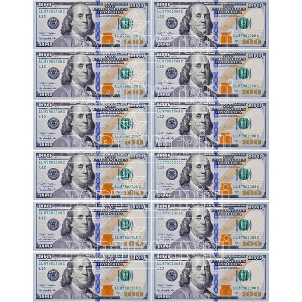 3A 100 Dolar Banknot Temalı Yenilebilir Resimli Pasta ve Kurabiye Üstü Şeker Kağıt Baskısı - Beyaz Fotokopi Kağıdı Fiyatı