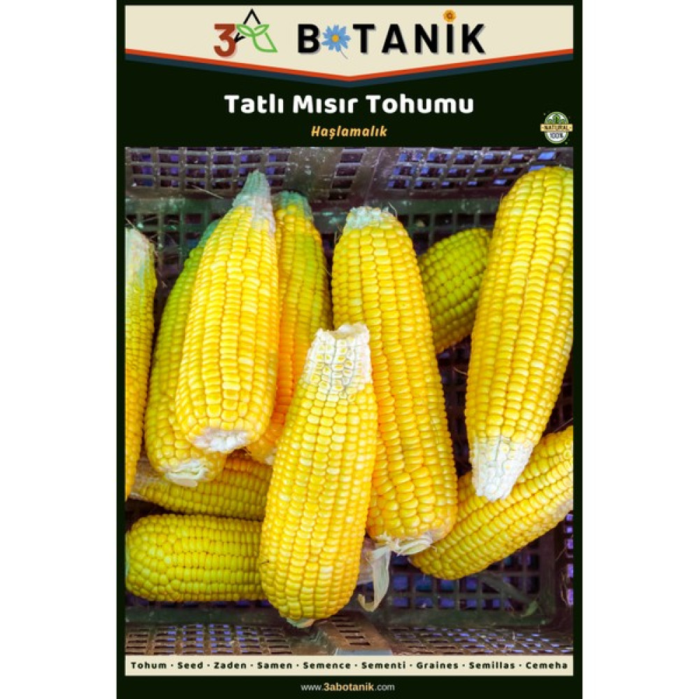 3A Botanik Tatlı Haşlamalık Mısır Tohumu, Yerli ve Sürdürülebilir Tohum, 10 Gram Mısır Tohumu - 10 gr Tohum Fiyatı