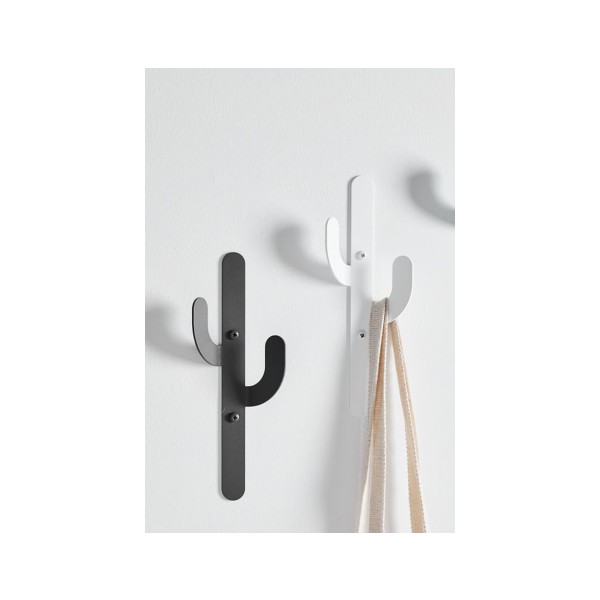 3Art Metal 2'li Set Dekoratif Metal Askılık Metal Duvar Askılık, Mutfak, Banyo, Kapı Arkası - 3ARTMTL271 - Siyah - Beyaz TV Aksesuarları Fiyatı