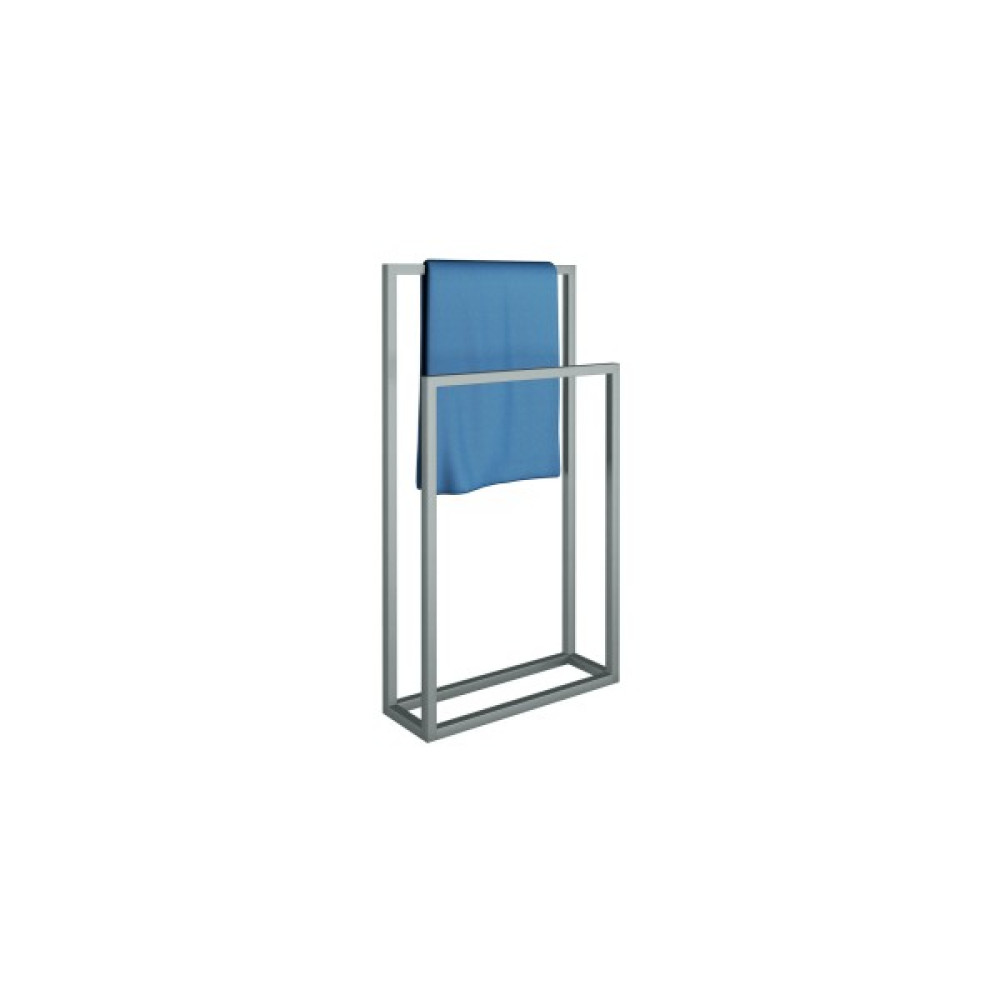 3Art Metal Havluluk - Çiftli El Havluluk - Metal Askılık - Metal Ayaklı Askı - Gri Havluluk Fiyatı