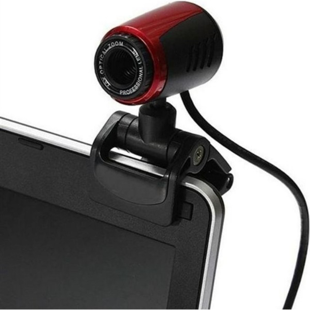 3C Store Mikrofonlu Webcam Kamera Skype Bilgisayar Pc Dizüstü Masaüstü Web Kamerası Içın Dijital USB Video Kamera (Yurt Dışından) - Kırmızı Web Kameraları Fiyatı