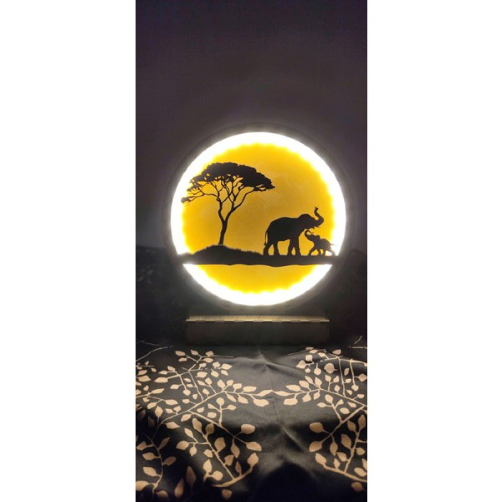 3D Ahşap Aydınlatma"afrika'nın Doğal Güzelliği" Masa Lambası Fiyatı