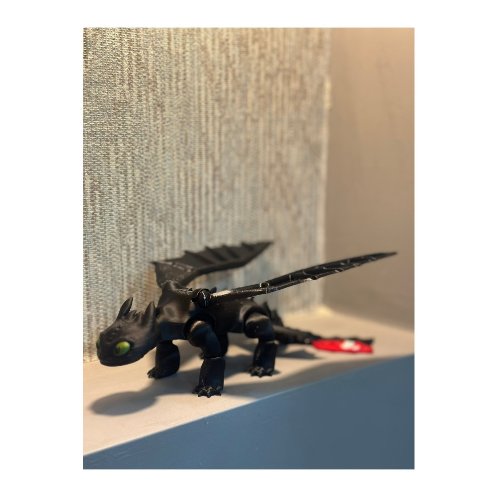 3D Dişsiz (toothless) Ejderhanı Nasıl Eğitirsin Hareketli Figürü - 20 Cm ( 1 Adet ) ( Siyah ) Oyuncak Fiyatı