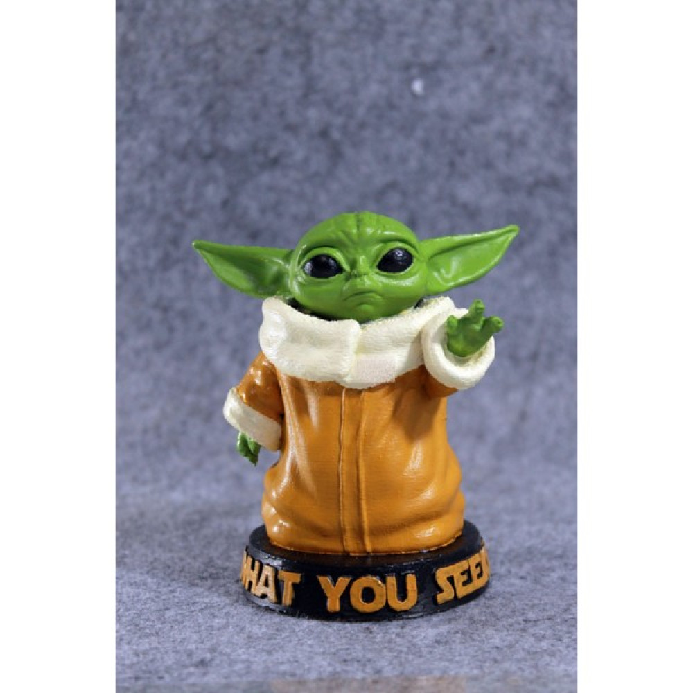 3D HAPPY Baby Yoda Figür 10CM Oyuncak Fiyatı