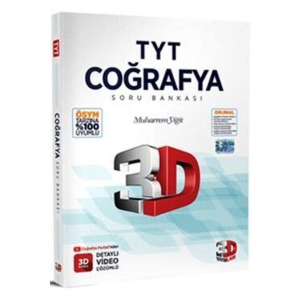 3D Yayınları 3d Tyt Coğrafya Soru Bankası 2024 Ders Sınav Kitapları Fiyatı