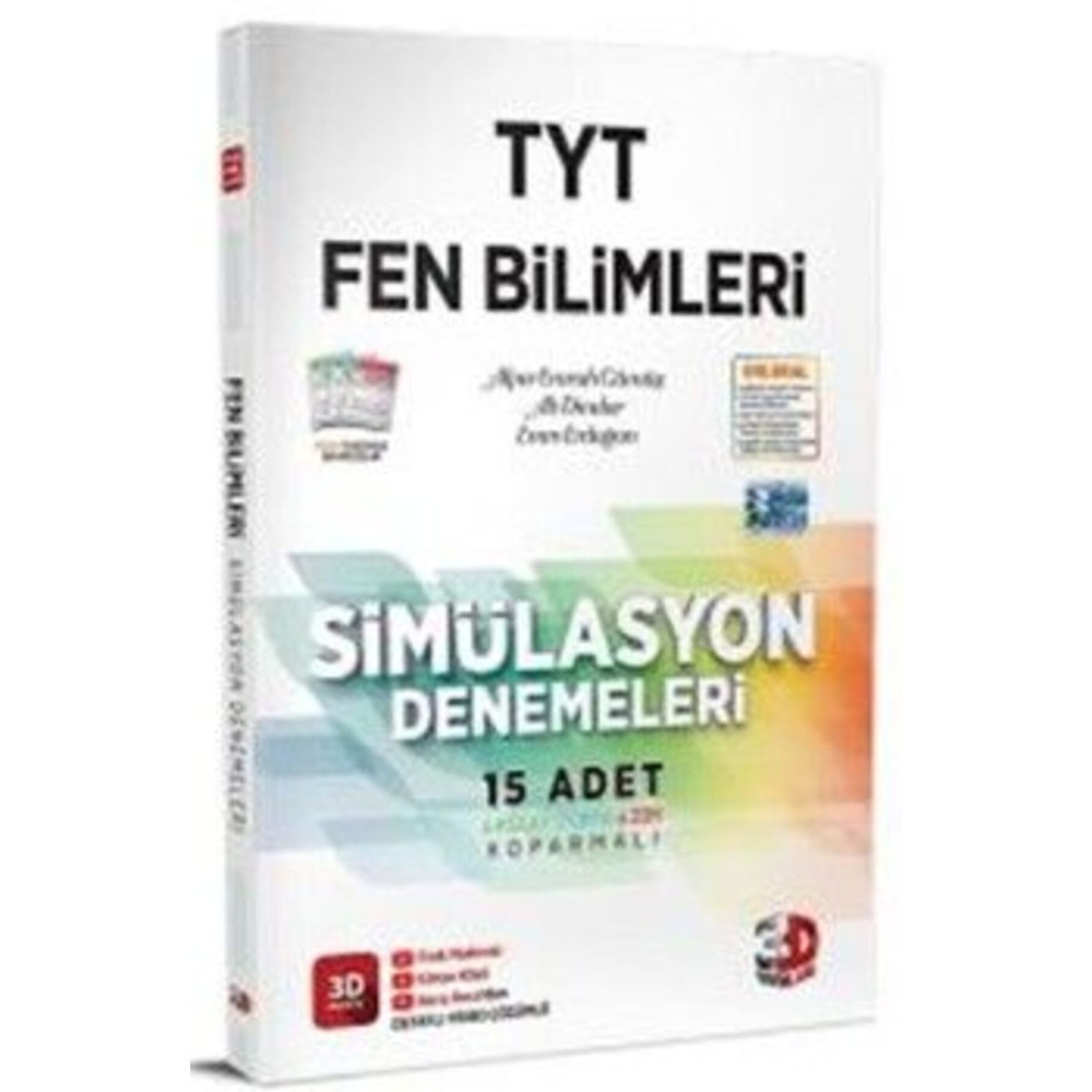 3D Yayınları 3d Tyt Simülasyon Fen Bilimleri Denemeleri Ders Sınav Kitapları Fiyatı