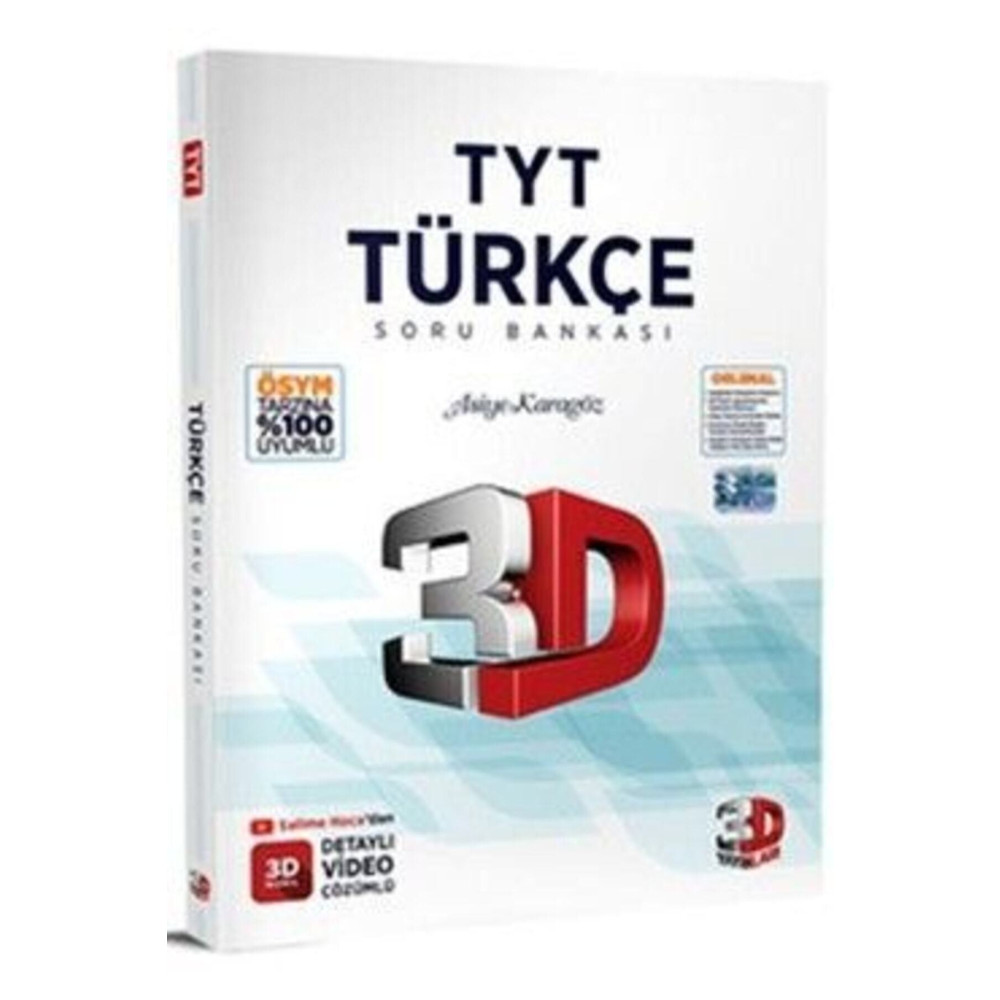 3D Yayınları 3d Tyt Türkçe Soru Bankası 2024 Ders Sınav Kitapları Fiyatı
