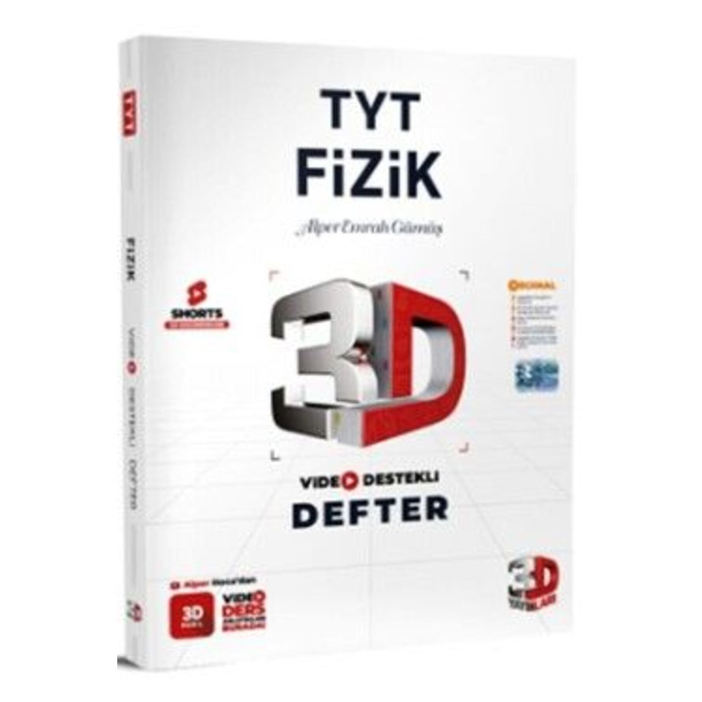 3D Yayınları 3d Tyt Video Destekli Fizik Defter Vdd 2024 Ders Sınav Kitapları Fiyatı