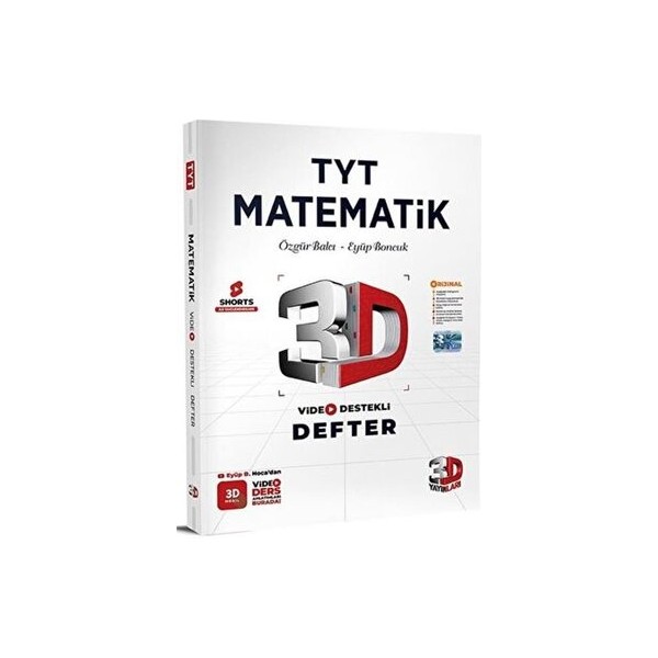 3D Yayınları 3d Tyt Video Destekli Matematik Defter Vdd 2024 Ders Sınav Kitapları Fiyatı