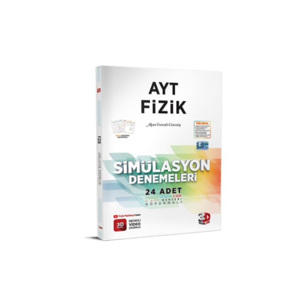 3D Yayınları AYT Fizik Simülasyon Denemeleri - 3D AYT Deneme Kaynak Kitapları Fiyatı