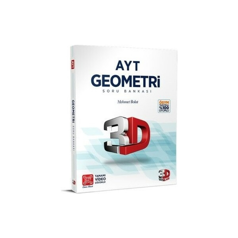 3D Yayınları AYT Geometri Soru Bankası Kaynak Kitapları Fiyatı