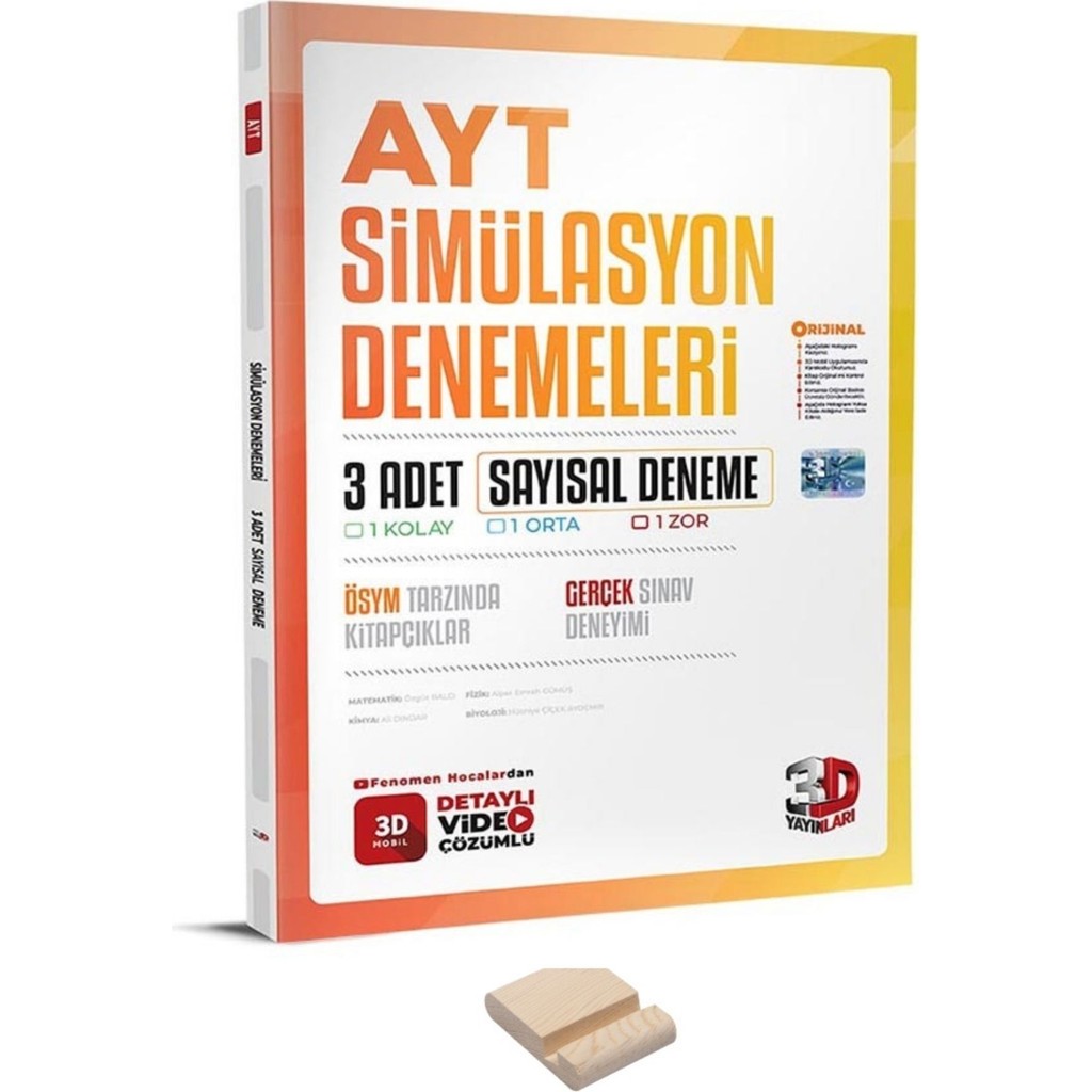 3D Yayınları AYT Sayısal 3'lü Simülasyon Deneme Matematik Fiyatı