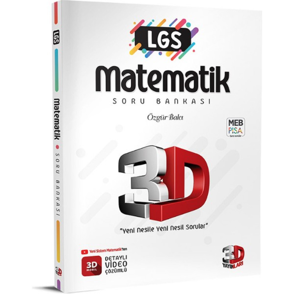 3D Yayınları LGS Matematik Soru Bankası Tüm Dersler Fiyatı