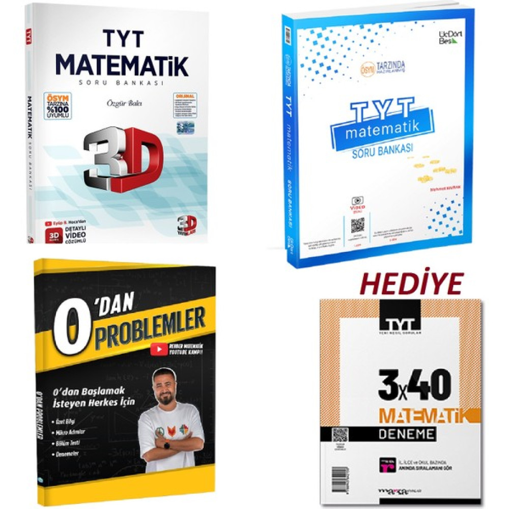 3D Yayınları Tyt 3D Matematık Sb-Tyt Matematik Sb-Tyt 3D Bıyolojı Sb-Barış Hoca Tyt Biyoloji Video Kamp Defteri-Ayt Fundamentals Biyoloji Sb-*hediy... Temel Yeterlilik Testi (TYT) Fiyatı