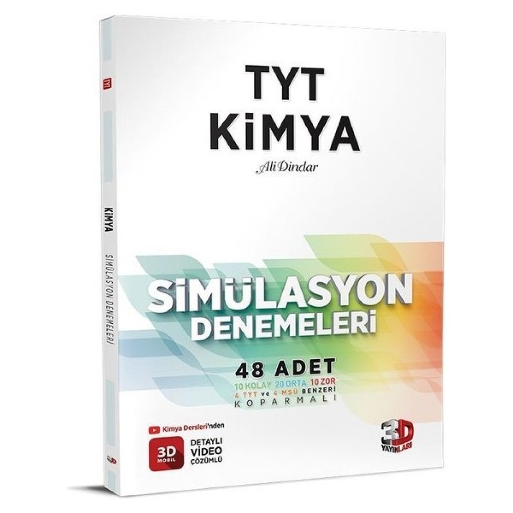 3D Yayınları TYT 3D Sımulasyon Kımya Denemelerı Kaynak Kitapları Fiyatı
