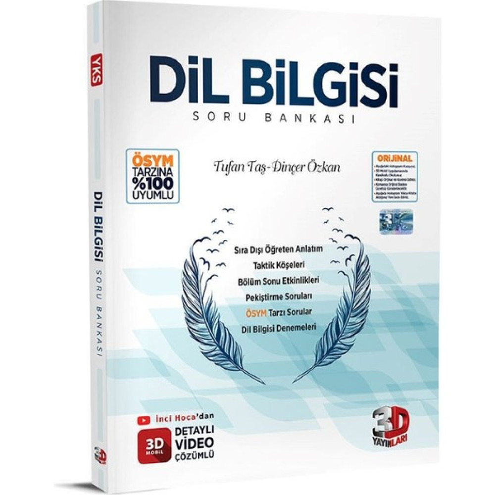3D Yayınları Tyt Dil Bilgisi Soru Bankası 3D Yayınları (Kitapsenin'e Özel Güncel Baskıdır) Türkçe Fiyatı