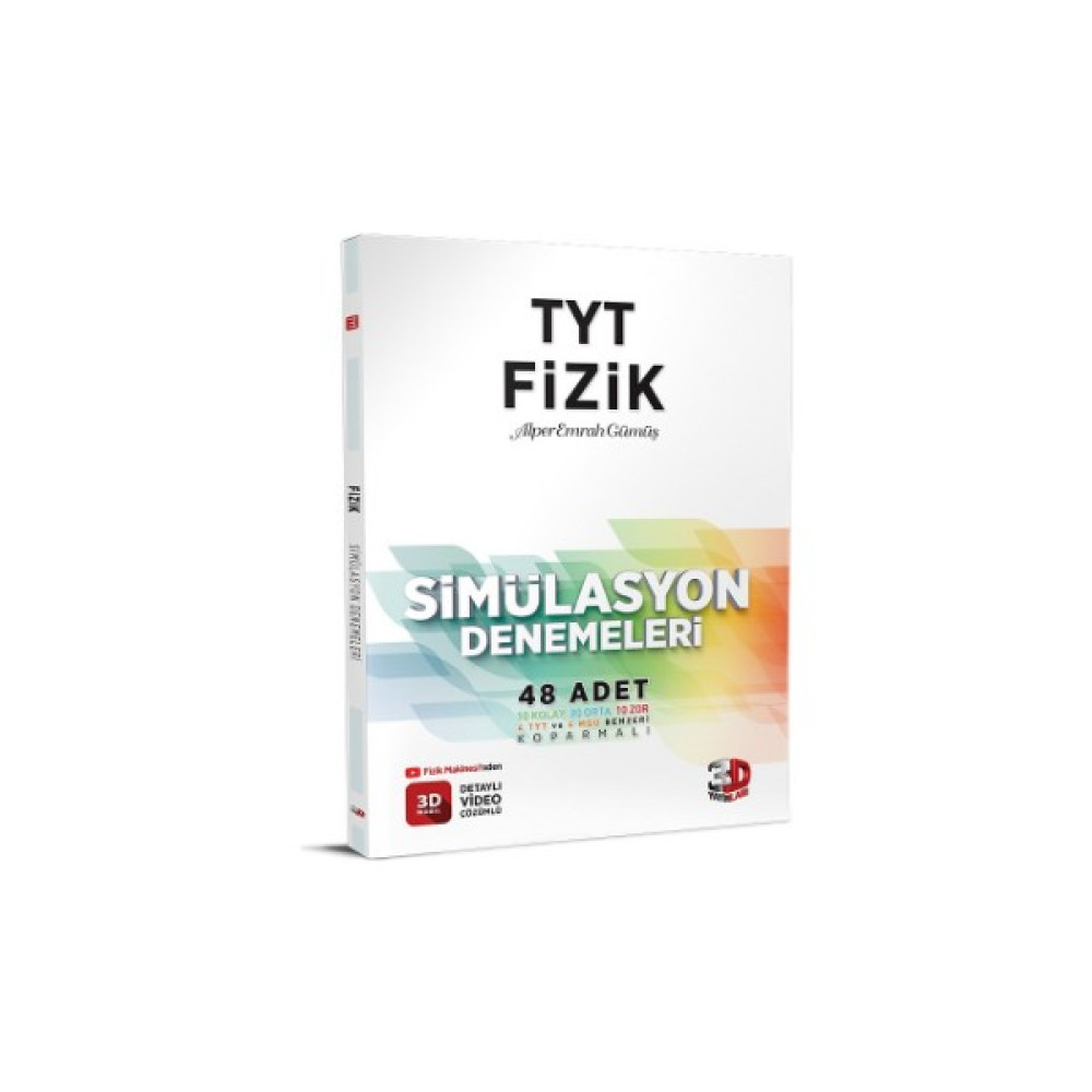 3D Yayınları TYT Fizik Simülasyon Denemeleri - 3D TYT Deneme Kaynak Kitapları Fiyatı