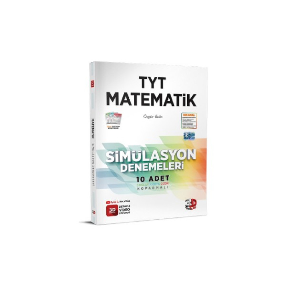 3D Yayınları TYT Matematik Simülasyon Denemeleri - 3D TYT Deneme Kaynak Kitapları Fiyatı
