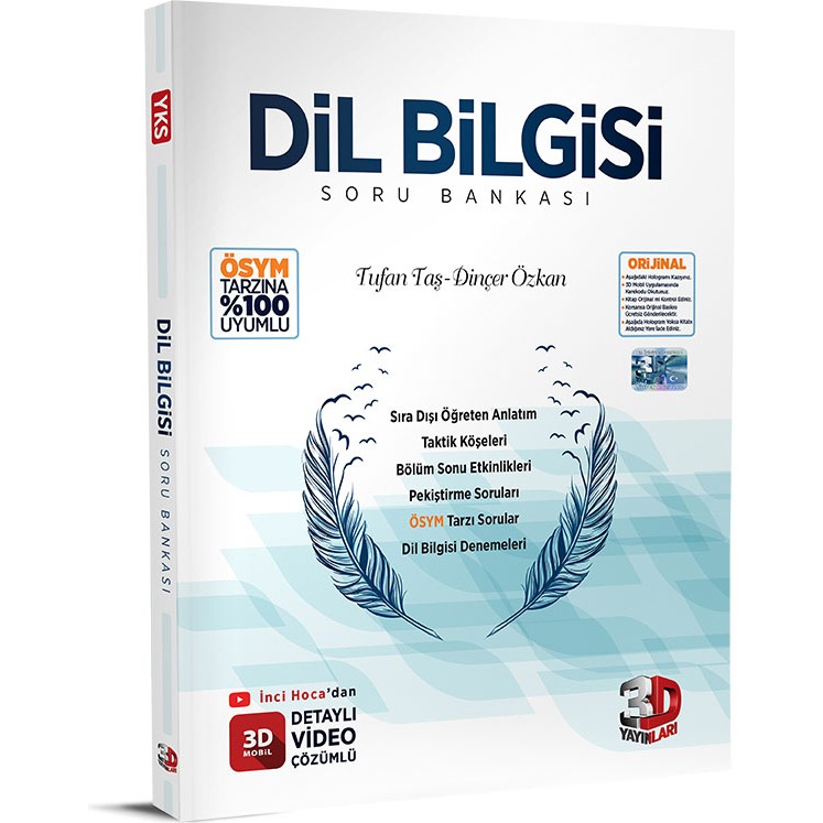 3D Yayınları YKS Dil Bilgisi Soru Bankası Temel Yeterlilik Testi (TYT) Fiyatı
