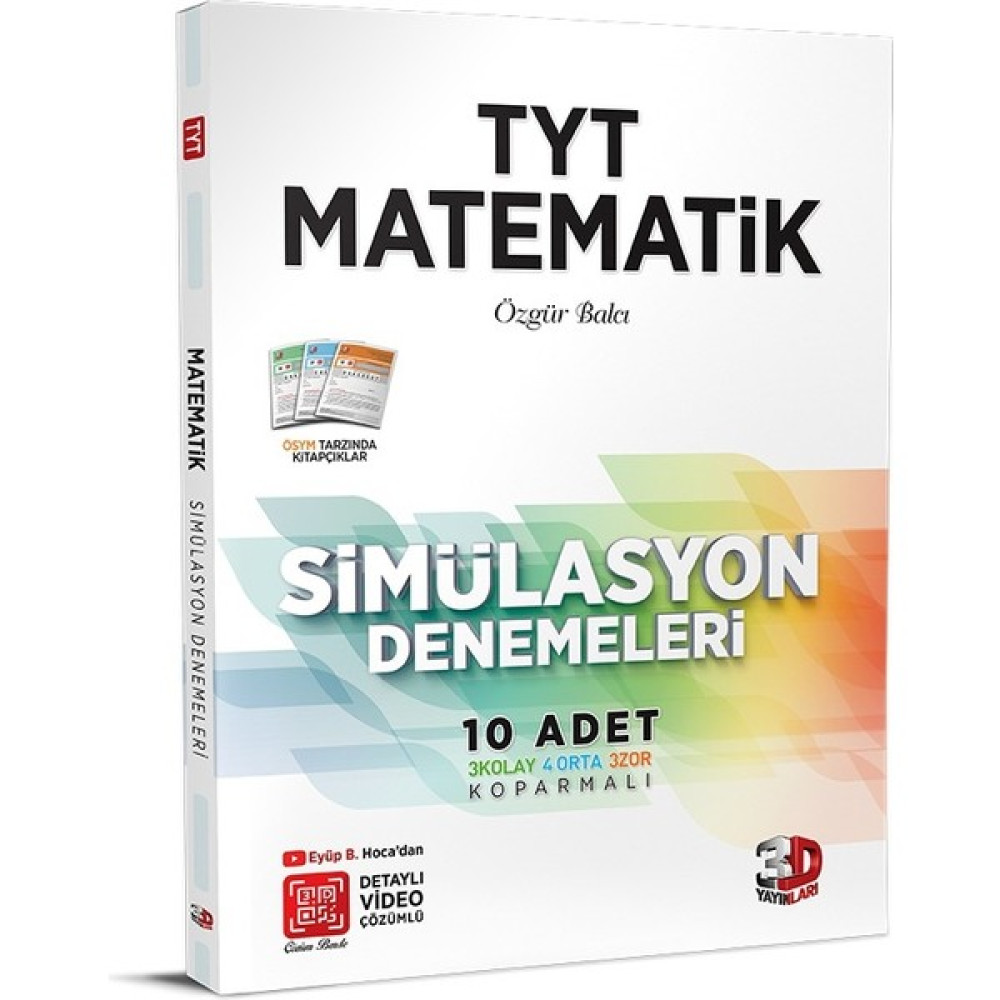 3D Yayınları Yks Tyt Simulasyon Matematik Denemeleri Matematik Fiyatı