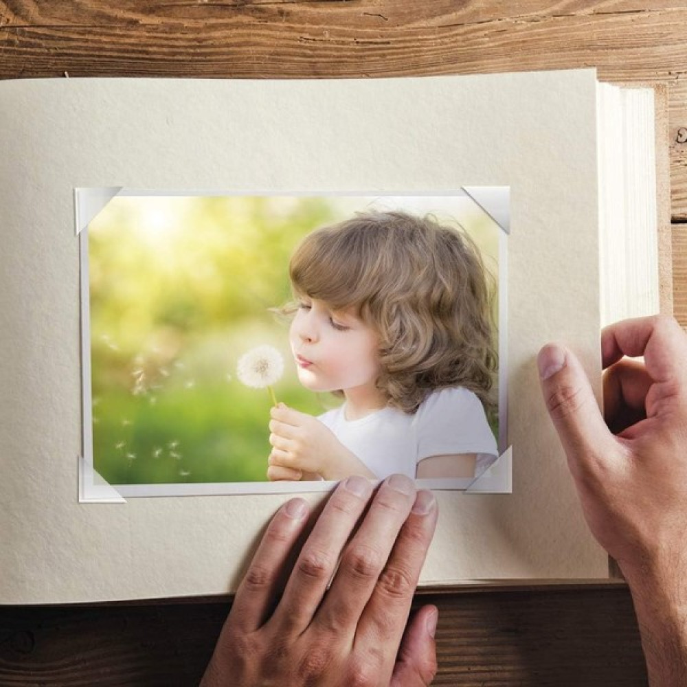 3L 01774 Photo Corners Yapışkanlı Şeffaf Fotoğraf Köşe Bent Tutucu 10mm Dosya Fiyatı