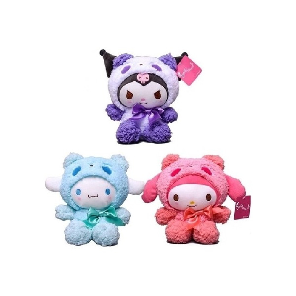 3'lü 20CM Kuromi Melody Cinnamoroll Peluş Oyuncaklar - Çok Renkli (Yurt Dışından) - Açık Kırmızı Peluş Oyuncaklar Fiyatı