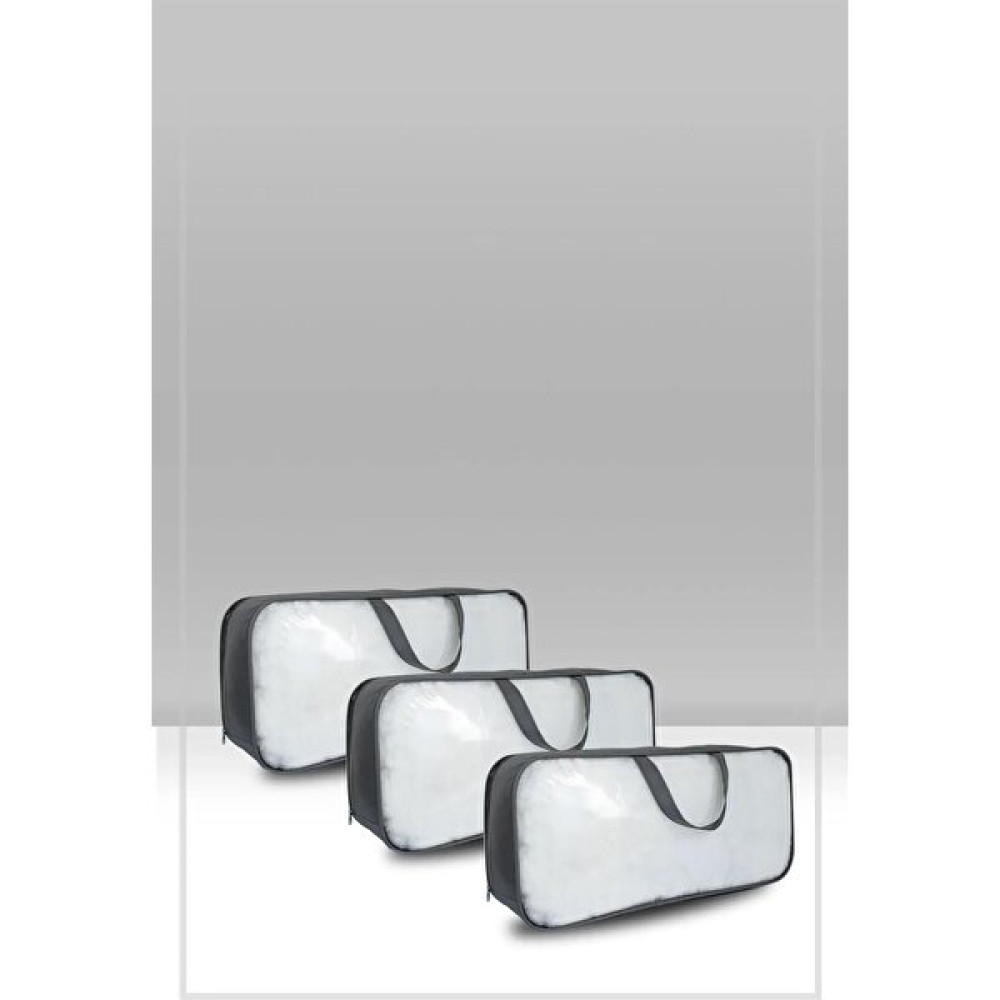 3'lü Set Pvc & Şeffaf Telli Valiz Hurç 60x40x20 Hurç Fiyatı