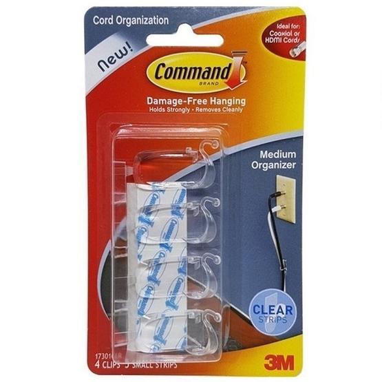 3M 17301-CLR Command Orta Boy Kablo Düzenleyici