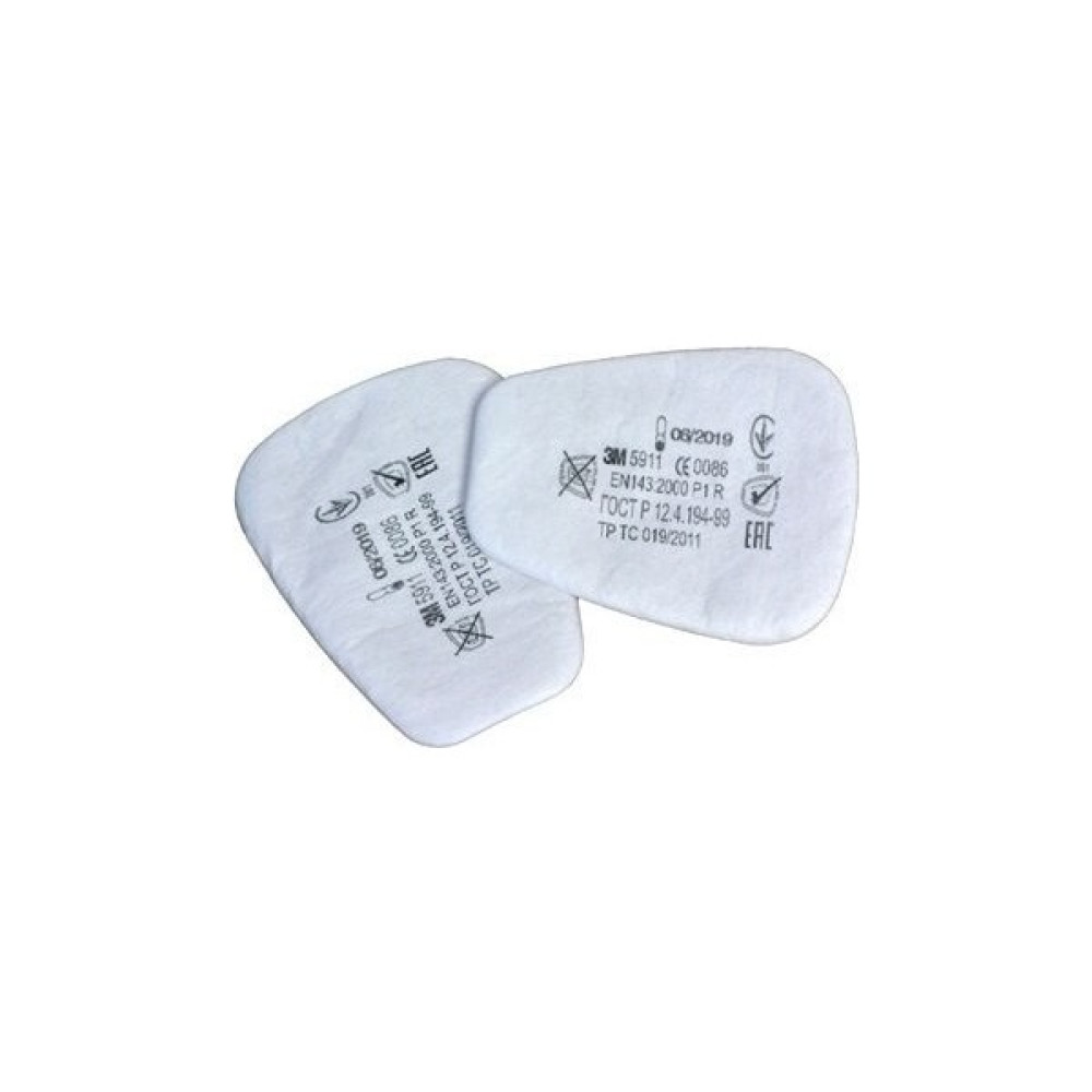 3M 5911 P1 TOZ VE SİS FİLTRE PEDİ-1 ÇİFT - 1 Çift Oto Boyaları Fiyatı