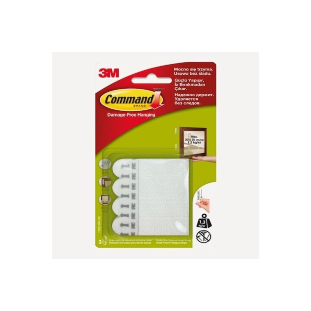 3M Command 17202 Küçük Boy 6 Ad. Cırt Bant Çerçeve Asma Bant Nalburiye & Hırdavat Fiyatı