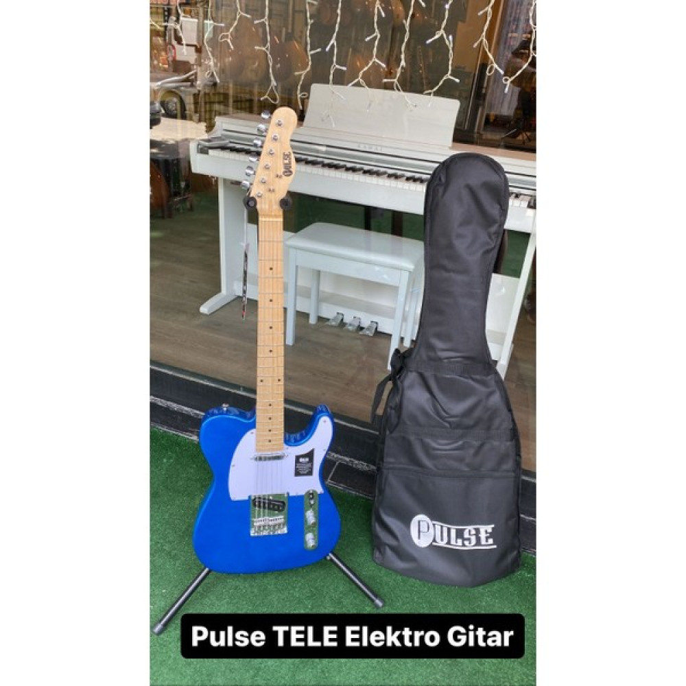 3M Music Elektro Gitar Telecaster Elektro Gitar Seti - Mavi Elektro Gitarlar Fiyatı