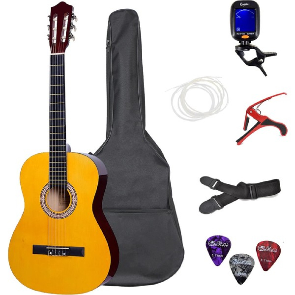 3M Music Klasik Gitar Gitar Başlangıç Paketi Klasik Gitar Seti - Naturel - 4/4 ÖLÇÜ Klasik Gitarlar Fiyatı