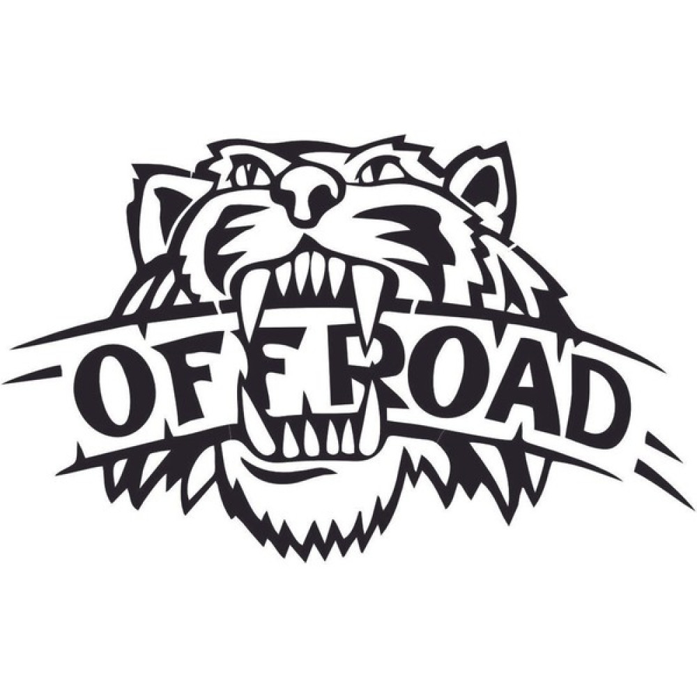 3M Off Roada Kaplan Logo Sticker Araç Etiket Araba - 15 X 15 CM - Siyah Oto Boyaları Fiyatı