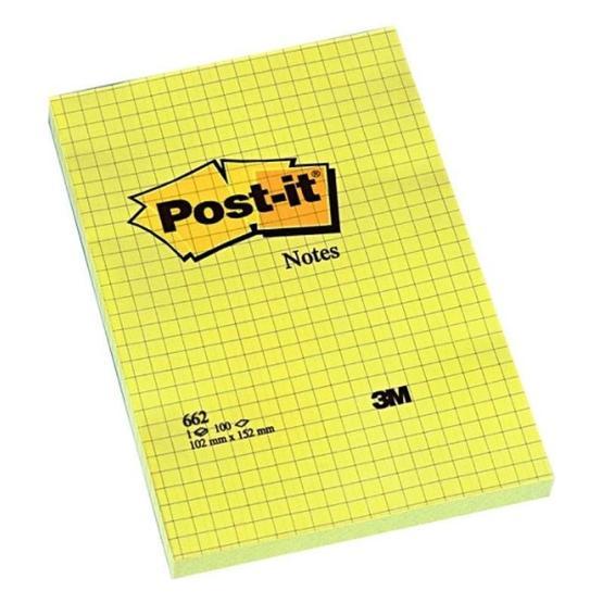 3M Post-it 662 Yapışkanlı Sarı Not Kağıdı Not Defteri & Bloknot Fiyatı