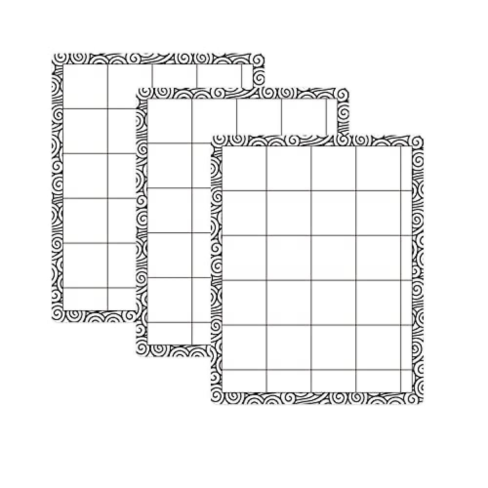 3PCS 4.75x6inch Mini Stick and Stamp Mat, Low Stcik Mat Multi-Use Low Tack Mat；for DIY Projects Paper Card Scrapbooking To Hold Project In Placeholding your stencil in place while ink blending.