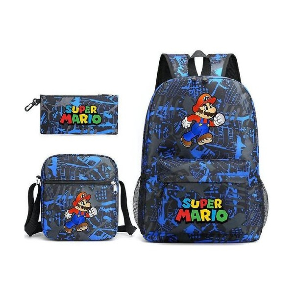 3pcs/set Super Mario Satchel Anime Rucksack Okul Çantası Pencil Torbası E Birikme Bag (Yurt Dışından) - Renkli Okul Çantası Fiyatı