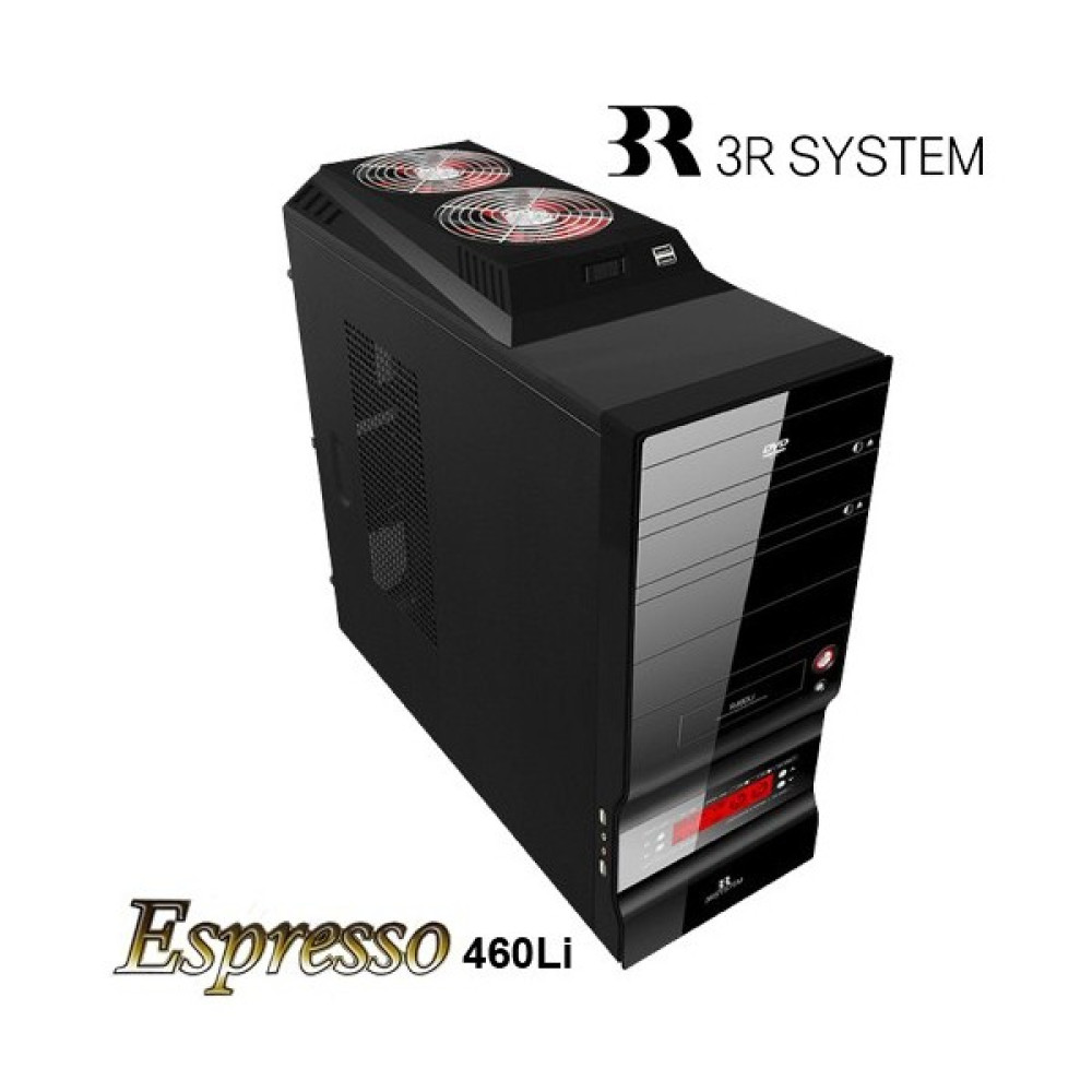 3R SYS R460Li LCD Ekranlı 120mm FANLI 6 Adet USB Çıkışlı ATX Kasa PC Kasaları Fiyatı