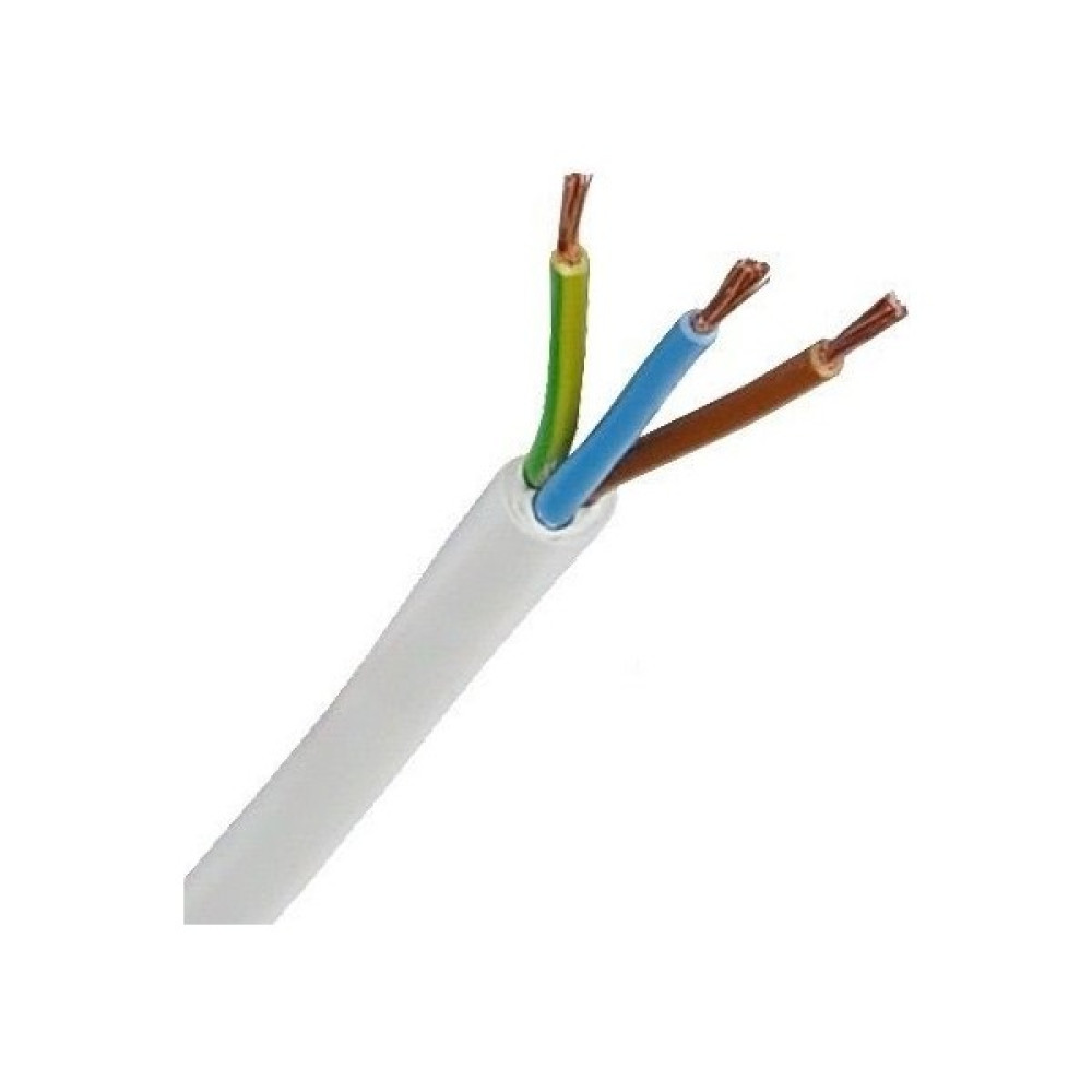 3x1.5 Ttr Topraklı Kablo Tam Bakır Kablo Beyaz 20 Metre Elektrik ve Aydınlatma Fiyatı