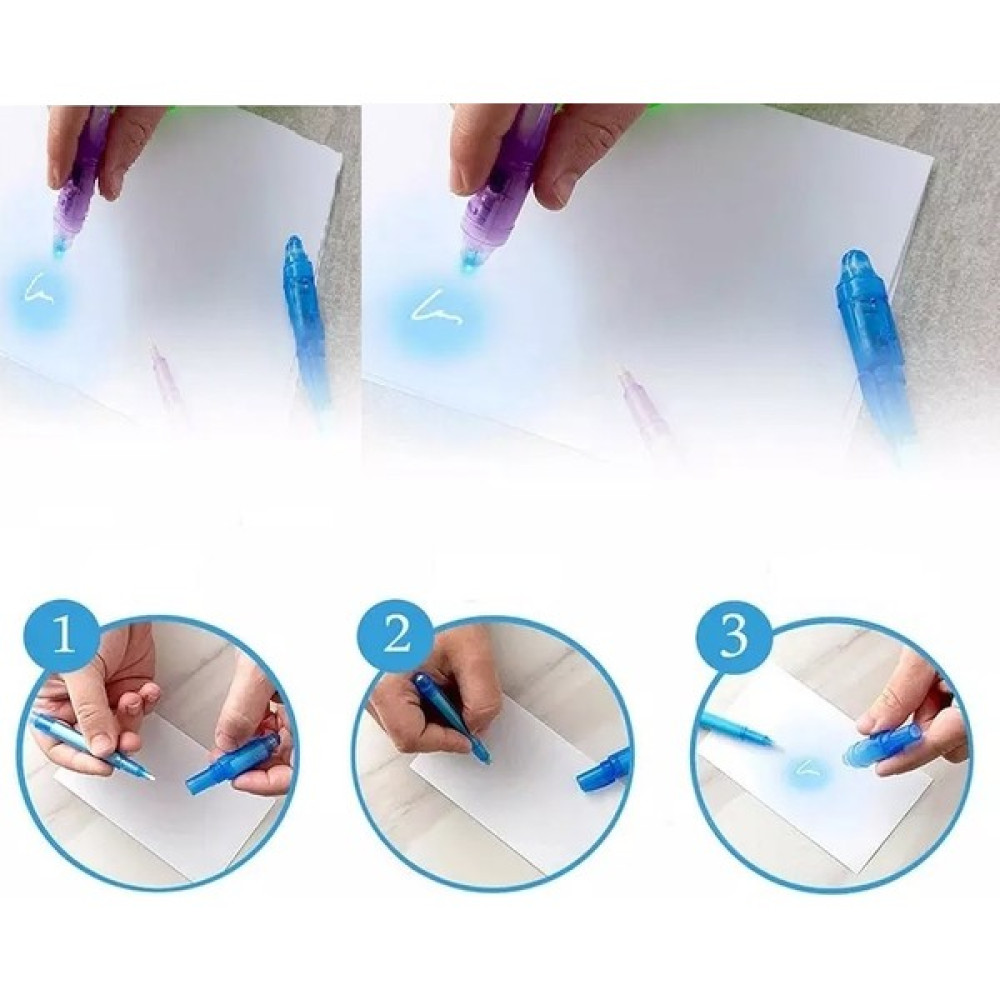4 Adet Invisible Pen Işıklı Fosforlu Kalem Görünmez Kalem Fosforlu Kalem Fiyatı