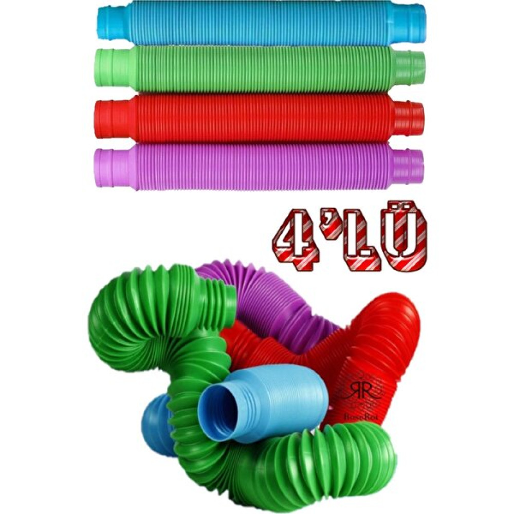 4 Adet Pop Tubes Duyusal Oyuncak Fidget Zihinsel Popit Stres Oyuncağı Eğitici Oyuncak Fiyatı