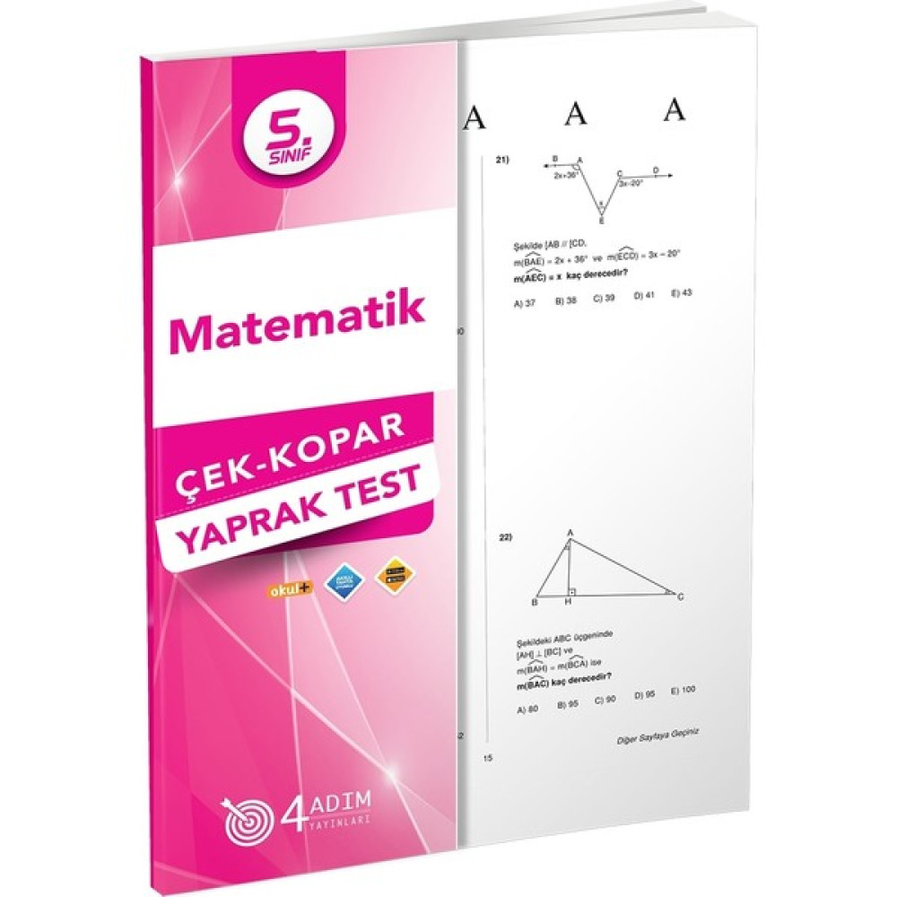 4 Adım 5. Sınıf Matematik Çek Kopar Yaprak Test Yaprak Testler Fiyatı
