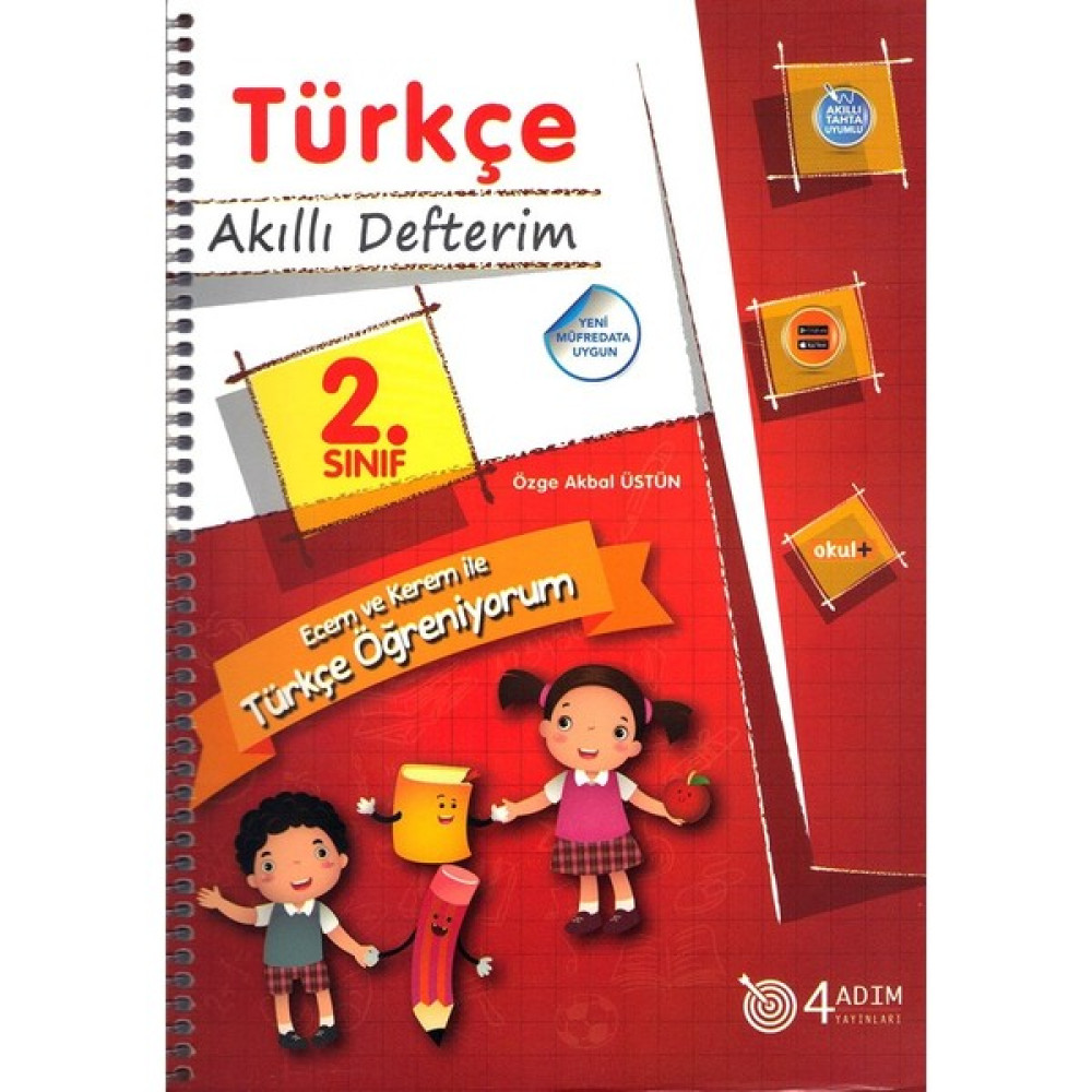4 Adım Yayınları 4 Adım 2. Sınıf Türkçe Akıllı Defterim Türkçe Fiyatı