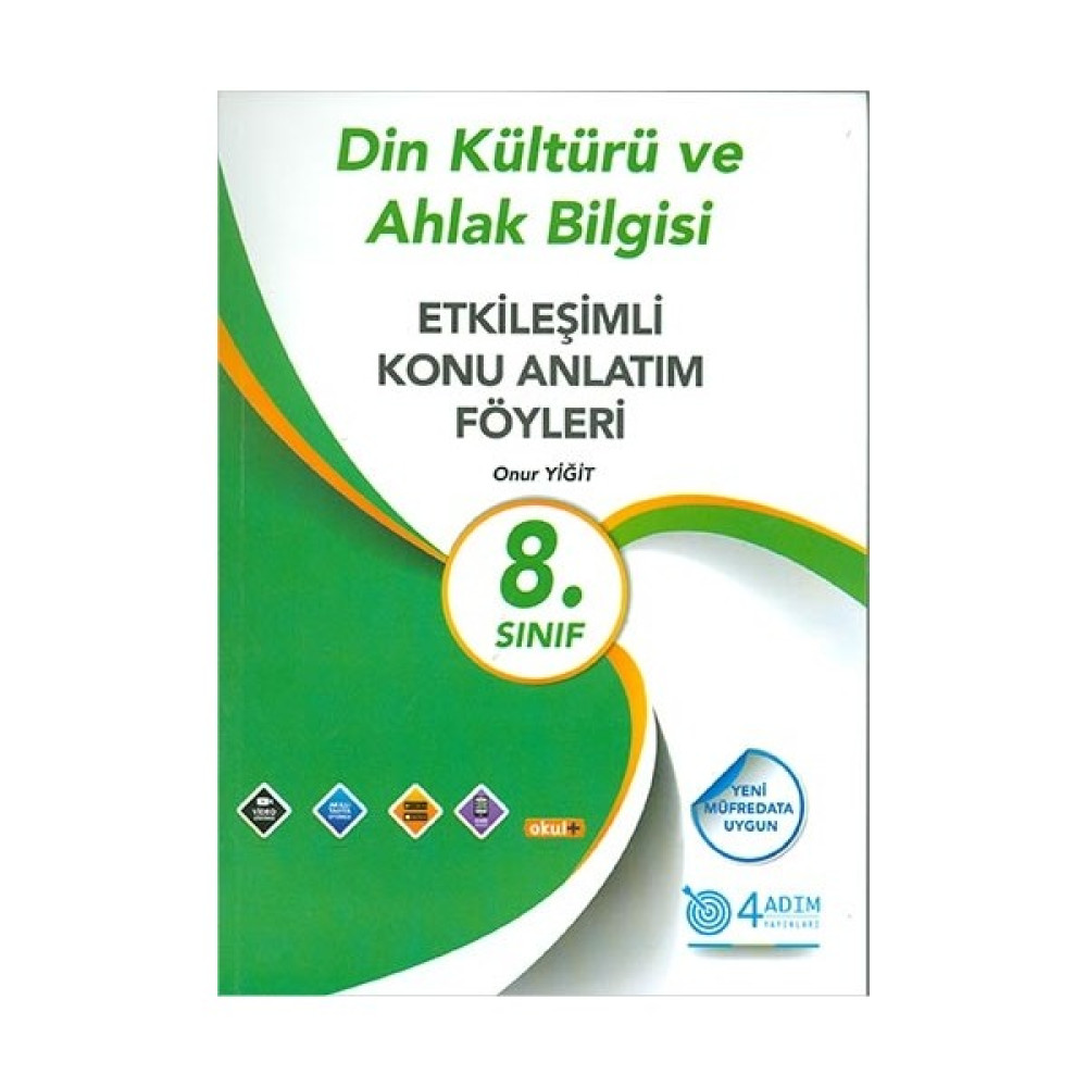 4 Adım Yayınları 4 Adım 8.Sınıf Din Kültürü Ve Ahlak Bilgisi Etkileşimli Konu Anlatım Föyleri Din Kültürü ve Ahlak Bilgisi Fiyatı