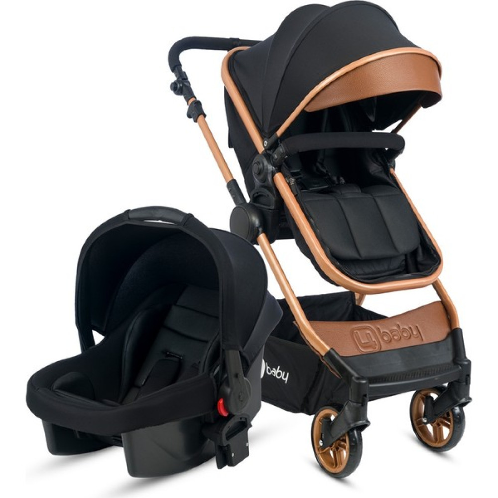 4 Baby AB-480 Cool Gold Kasa Travel Sistem Pusetli Bebek Arabası - Siyah Bebek Arabası-Puset Aksesuarları Fiyatı