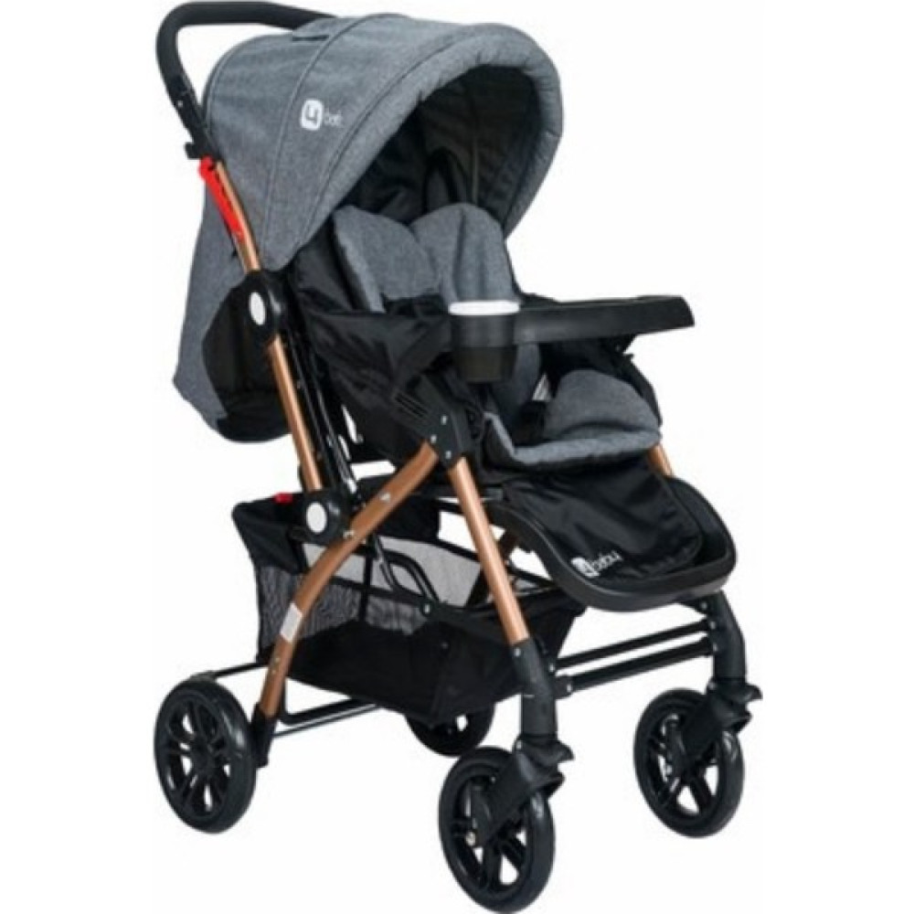 4 Baby Active Bebek Arabası Siyah/gri - Kahverengi Bebek Arabası-Puset Aksesuarları Fiyatı